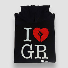 Cargar imagen en el visor de la galería, Sudadera Unisex Gimnasia Rítmica - I Love Rhythmic Gymnastic - Negro