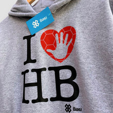 Cargar imagen en el visor de la galería, Sudadera Unisex Balonmano - I Love Handball - Gris jaspe