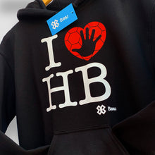 Cargar imagen en el visor de la galería, Sudadera Unisex Balonmano - I Love Handball - Negro
