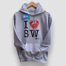 Cargar imagen en el visor de la galería, Sudadera Unisex Natación - I Love Swimming - Gris jaspe