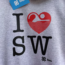 Cargar imagen en el visor de la galería, Sudadera Unisex Natación - I Love Swimming - Gris jaspe