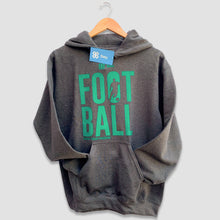 Cargar imagen en el visor de la galería, Sudadera Unisex Futbol - Show Football - Gris oscuro con Verde