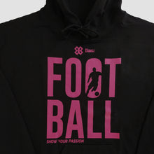 Cargar imagen en el visor de la galería, Sudadera Unisex Futbol - Show Football - Negro con Rosa