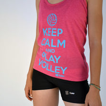 Cargar imagen en el visor de la galería, Blusa Tank Voleibol - Keep Calm and Play Volley - Rosa