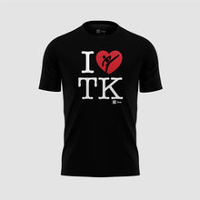 Cargar imagen en el visor de la galería, Playera Unisex Taekwondo - I love Tae Kwon Do - Negro