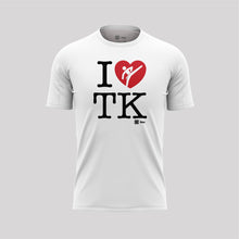 Cargar imagen en el visor de la galería, Playera Unisex Taekwondo - I love Tae Kwon Do - Blanco