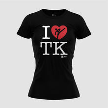 Cargar imagen en el visor de la galería, Blusa Dama Taekwondo - I love Tae Kwon Do - Negro