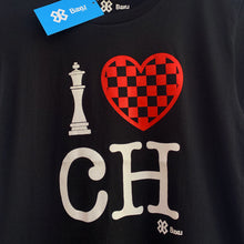 Cargar imagen en el visor de la galería, Blusa Dama Ajedrez - I Love Chess - Negro