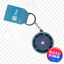 Cargar imagen en el visor de la galería, Llavero Voleibol - Balón Baxu - Morado /Azul
