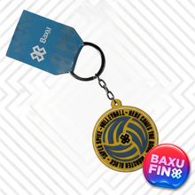Cargar imagen en el visor de la galería, Llavero Voleibol - Balón Baxu - Morado /Azul
