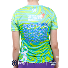 Cargar imagen en el visor de la galería, Jersey Oficial Dama Deportivo - Full Print - Baxu - FESTIVAL NACIONAL DE VOLEIBOL INFANTIL Y JUVENIL LEÓN 2026 - VIBES - Verde

