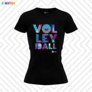 Blusa Mujer Voleibol - Baxu - E Motion - Joy - Negro / Rosa