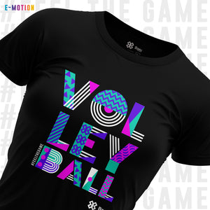 Blusa Mujer Voleibol - Baxu - E Motion - Joy - Negro / Rosa