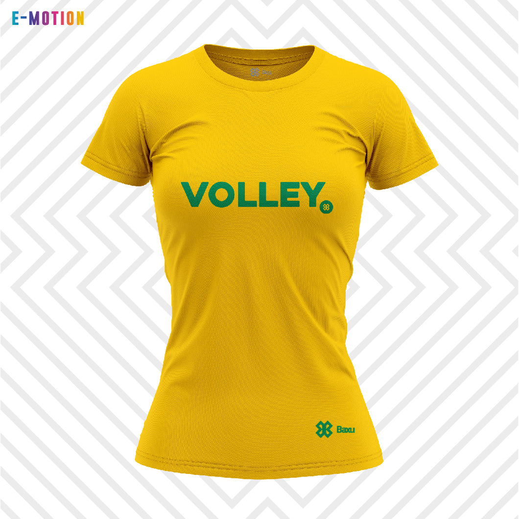 Blusa Mujer Voleibol - Baxu - E Motion - Point - Amarillo