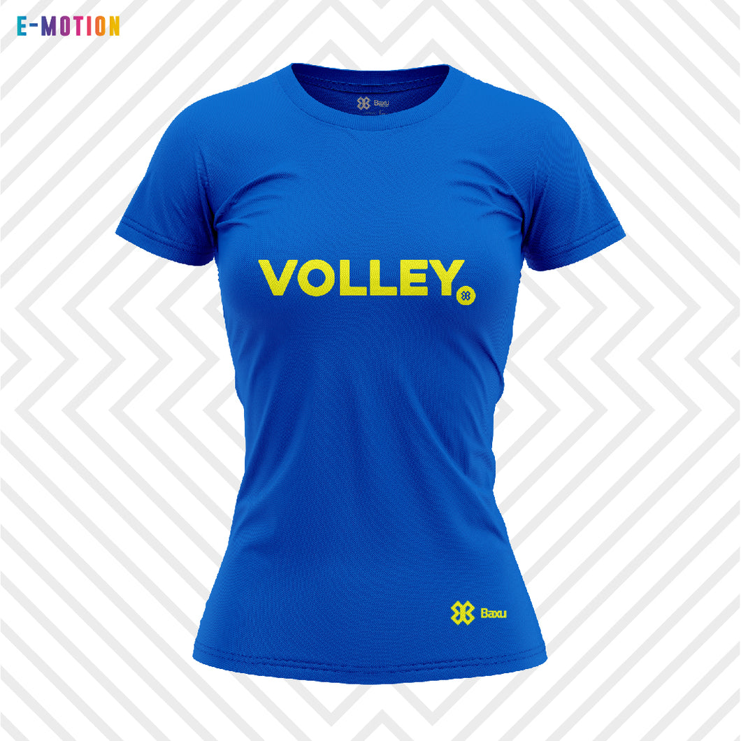 Blusa Mujer Voleibol - Baxu - E Motion - Point - Azul Rey
