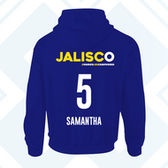 Sudadera Unisex - Baxu - JALISCO - Somos Los Campeones - Azul Rey - PERSONALIZADO