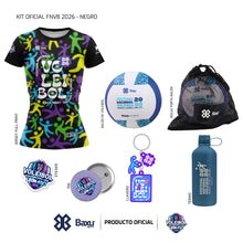 Cargar imagen en el visor de la galería, KIT OFICIAL - FESTIVAL INFANTIL Y JUVENIL DE VOLEIBOL 2026 - FEST - Dama - Negro

