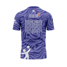 Cargar imagen en el visor de la galería, Jersey Oficial Unisex Deportivo - Full Print - Baxu - FESTIVAL NACIONAL DE VOLEIBOL INFANTIL Y JUVENIL LEÓN 2026 - VIBES - Morado
