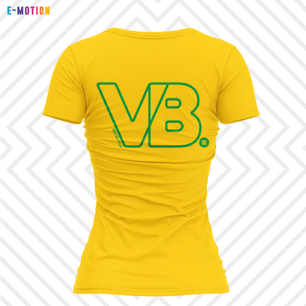 Blusa Mujer Voleibol - Baxu - E Motion - Point - Amarillo