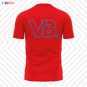 Playera Unisex Voleibol - Baxu - E Motion - Point - Rojo