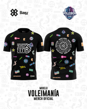 Cargar imagen en el visor de la galería, Playera - Full Print - NACIONAL INFANTIL Y JUVENIL 2025 - VOLEIMANÍA - Negro
