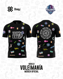 Playera - Full Print - NACIONAL INFANTIL Y JUVENIL 2025 - VOLEIMANÍA - Negro