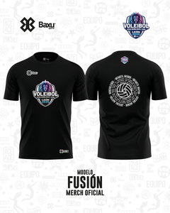 Playera - Algodón - NACIONAL INFANTIL Y JUVENIL 2025 - FUSIÓN - Negro