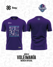 Cargar imagen en el visor de la galería, Playera - Algodón - NACIONAL INFANTIL Y JUVENIL 2025 - FUSIÓN - VOLEIMANÍA - Morado
