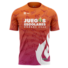 Cargar imagen en el visor de la galería, Playera - Full Print - JUEGOS ESCOLARES 2026 - MATCH - Naranja/Rosa
