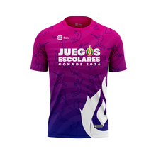 Cargar imagen en el visor de la galería, Playera - Full Print - JUEGOS ESCOLARES 2026 - MATCH - Morado/Rosa
