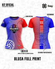Cargar imagen en el visor de la galería, Blusa - Full Print - NACIONAL INFANTIL Y JUVENIL 2025 - FUSIÓN - Rey/Rojo
