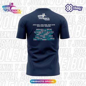 Blusa Mujer Voleibol - Baxu - FESTIVAL INFANTIL Y JUVENIL DE VOLEIBOL 2024 -  ALEGRIA - Marino Jaspe