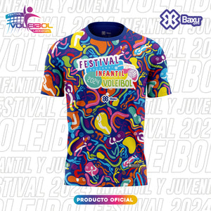 Jersey Deportivo Unisex Voleibol - Baxu - FESTIVAL INFANTIL Y JUVENIL DE VOLEIBOL 2024 -  ALEGRIA - Azul Marino