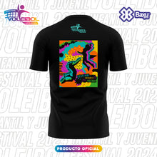 Cargar imagen en el visor de la galería, Playera Unisex Voleibol - Baxu - FESTIVAL INFANTIL Y JUVENIL DE VOLEIBOL 2024 - ENTUSIASMO - Negro
