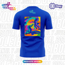 Cargar imagen en el visor de la galería, Playera Unisex Voleibol - Baxu - FESTIVAL INFANTIL Y JUVENIL DE VOLEIBOL 2024 - ENTUSIASMO - Azul rey
