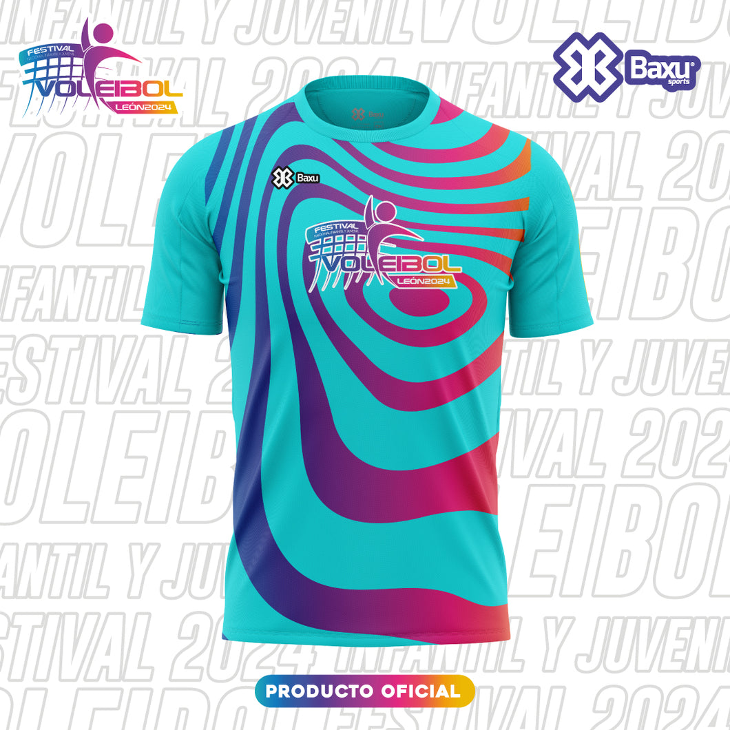 Jersey Deportivo Mujer Voleibol - Baxu - FESTIVAL INFANTIL Y JUVENIL DE VOLEIBOL 2024 - EUFORIA -  Blanco