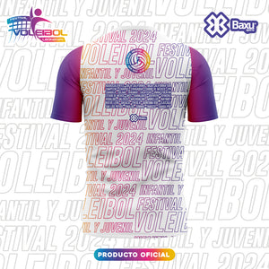 Jersey Deportivo Mujer Voleibol - Baxu - FESTIVAL INFANTIL Y JUVENIL DE VOLEIBOL 2024 - MOTIVACIÓN - Blanco