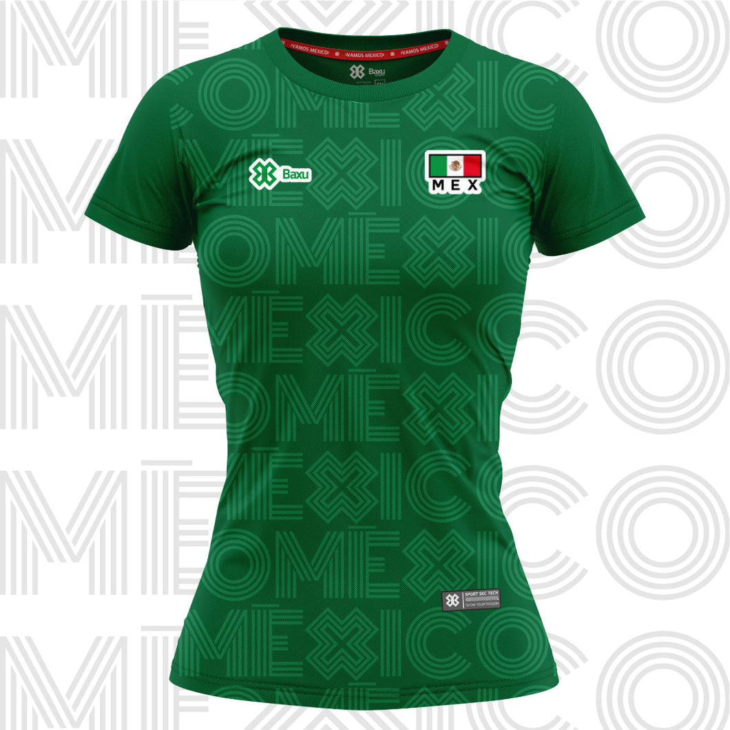 Jersey Deportivo Mujer - Baxu - México Pro - Sport Sec - Verde