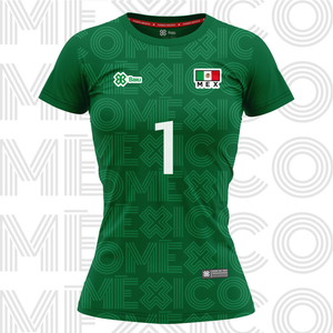 Jersey Deportivo Mujer - Baxu - México Pro - Sport Sec - Verde - PERSONALIZADO