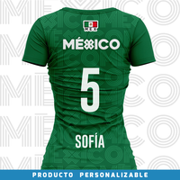 Jersey Deportivo Mujer - Baxu - México Pro - Sport Sec - Verde - PERSONALIZADO
