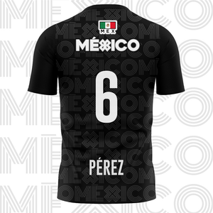 Jersey Deportivo Unisex - Baxu - Selección México Pro - Sport Sec - Negro - PERSONALIZADO