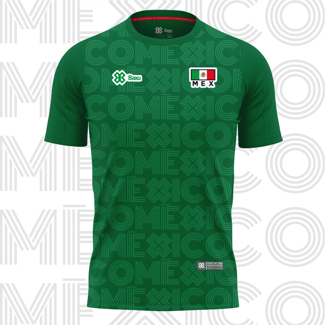 Deportes Guerra Playera De La Seleccion Mexicana Verde Playera