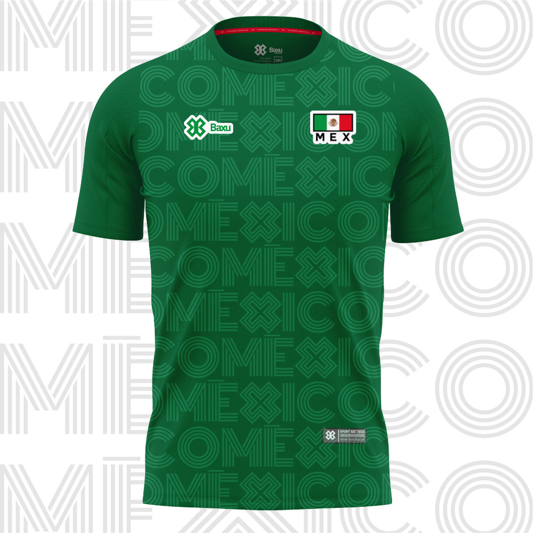 Jersey Deportivo Unisex - Baxu - Selección México Pro - Sport Sec - Verde
