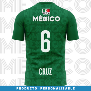 Jersey Deportivo Unisex - Baxu - Selección México Pro - Sport Sec - Verde - PERSONALIZADO