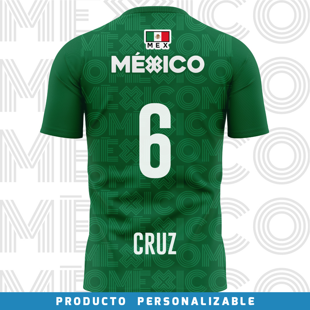 Jersey Deportivo Unisex - Baxu - Selección México Pro - Sport Sec - Verde - PERSONALIZADO