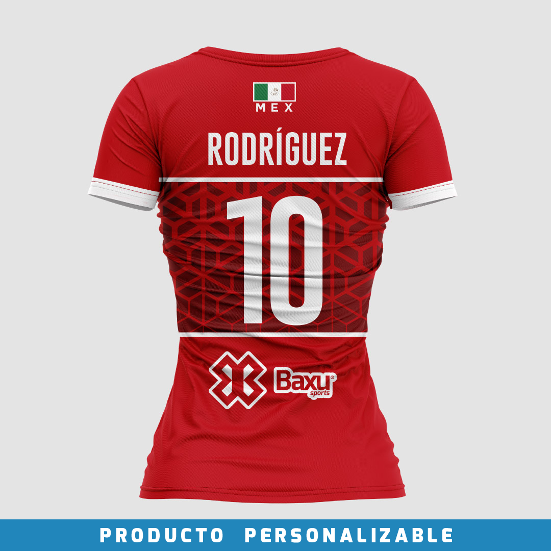 Jersey Deportivo Mujer México PERSONALIZADO Edición Selección