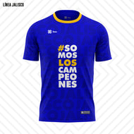 Playera Unisex - Full Print - Baxu - Jalisco - Somos Los Campeones - Azul Rey