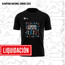 Cargar imagen en el visor de la galería, Playera Unisex - Básica - Baxu - OLIMPIADA NACIONAL 2025 - Sports ON  - Negro
