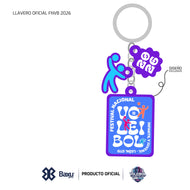 2 x 1 Llavero Oficial - Baxu - FESTIVAL NACIONAL DE VOLEIBOL INFANTIL Y JUVENIL LEÓN 2026 -  Fest
