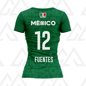 Jersey Deportivo Mujer - Baxu - México Pro Edición Mauro Isaac Fuentes - Sport Sec - Verde